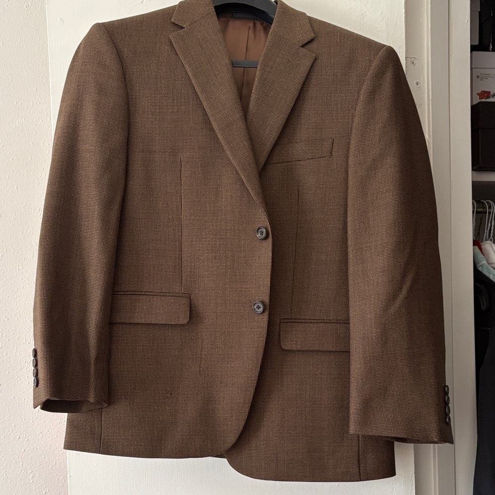 Ralph Lauren Brown Two-Button Wool Sport Coat